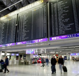 Auch der größte deutsche Flughafen in Frankfurt steht auf Stufe 3.