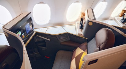 Business Class von Etihad: Im Value-Tarif ist die Platzauswahl nicht mehr kostenlos.