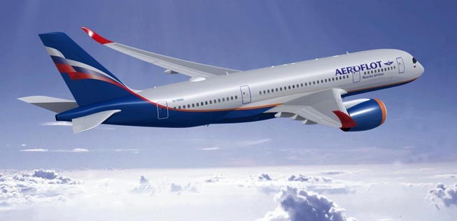 Airbus A350-800 in den Farben von Aeroflot: Die Airline will nur noch das große Modell, dafür aber mehr davon.