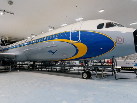 Airbus A321 von Lufthansa im Parabeldesign: Landet am Nachmittag in Frankfurt.