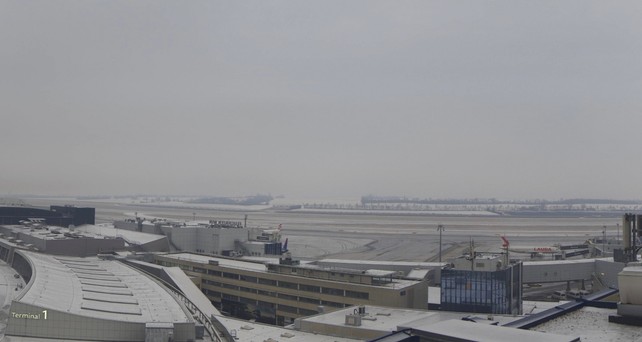 Flughafen Wien: Aktuell steht alles still.