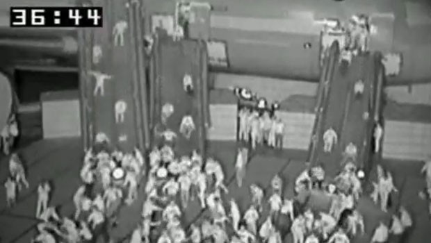 Video des Tests: Nur eine Person wurde verletzt.