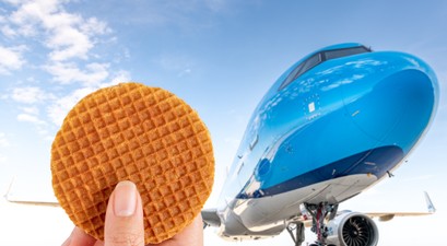 klm airbus a321 neo stroopwafel