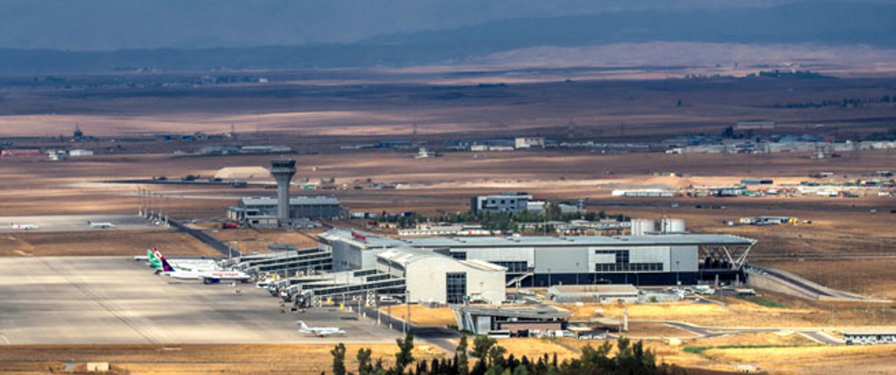 Flughafen Erbil: Germania und Lufthansa fliegen hin.
