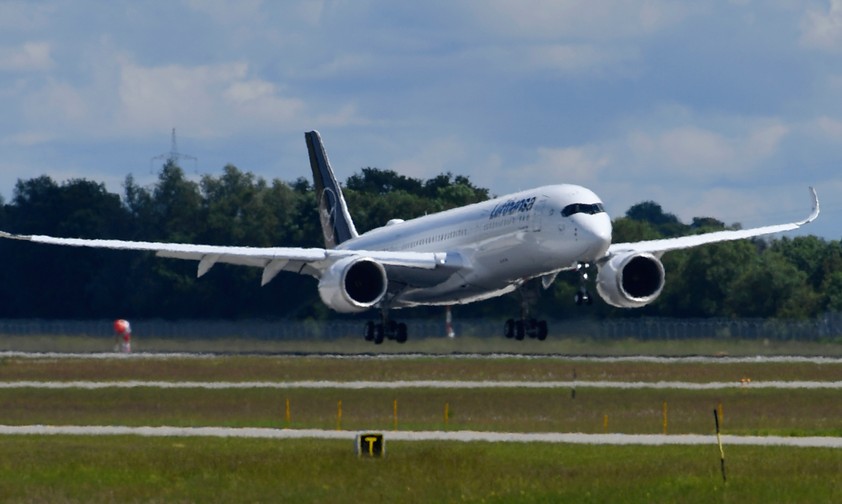 Die D-AIXW: Lufthansas erster Airbus A350 mit First Class.