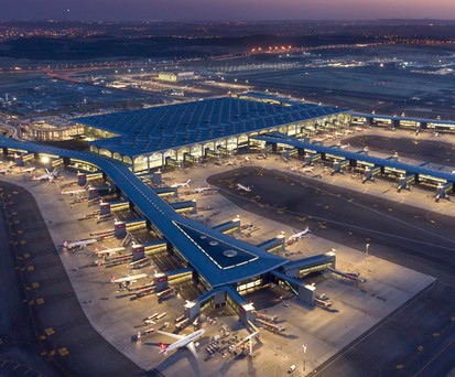 Auf Rang zwei ist IGA Istanbul mit 278.000 Bewegungen.