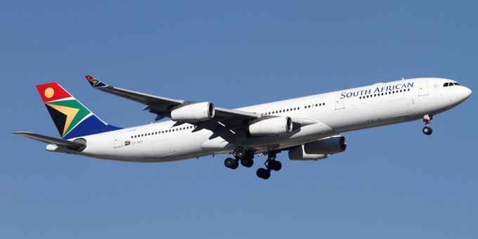 Airbus A340-300 von South African Airways.