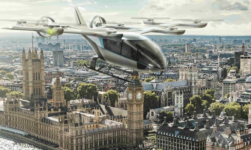 Der neue Entwurf für das Flugtaxi der Embraer-Tochter Eve: Hat jetzt einen klassischen Flügel und eine Heckflosse.