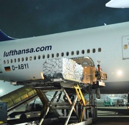 Lufthansas D-ABYI in Delhi: Die Boeing 747-8...