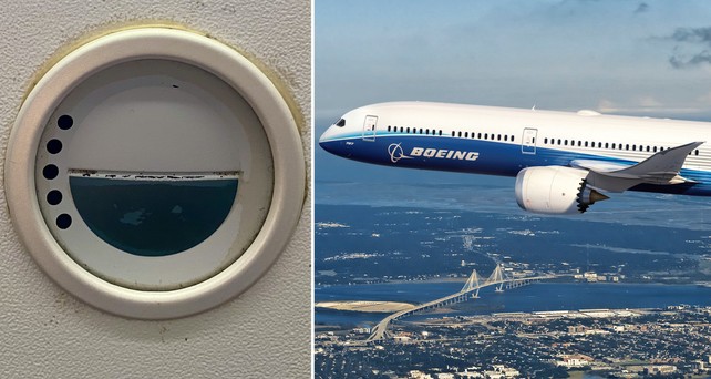boeing 787 dreamliner fenster knopf