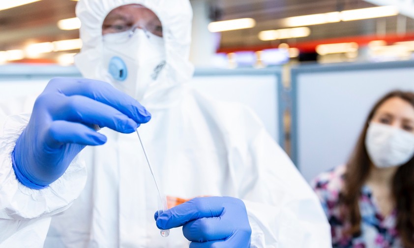 Test am Flughafen Wien: Austrian Airlines ist zufrieden.