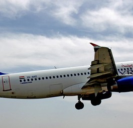 Airbus A320 von Syrian Air: Probleme in Aleppo.