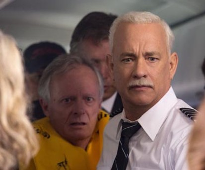 Tom Hanks als Chesley Sullenberger.