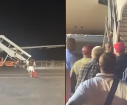 Der Airbus A330 mit der Kennung 00-SFF: Er steckte zwei Tage in Kinshasa fest.