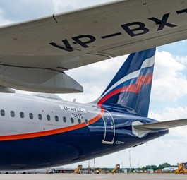 Airbus A321 Neo in Aeroflot-Farben: Ersatzteile gibt es kaum.