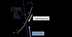 Radar-Aufzeichnung der Bundeswehr: Es wurde knapp.