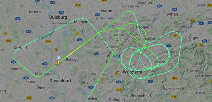 Ita-Airways-Flug AZ414 von Mailand-Linate nach Düsseldorf.