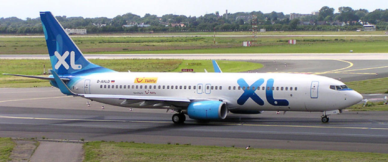 Boeing B737-800 von XL Airways: Erst einmal am Boden.