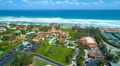 Lufttaufnahme von Mar a Lago: Die Sperrzone um den Wohnort des US-Präsidenten sorgt für Ärger.