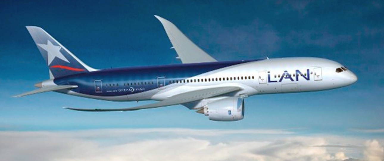 Dreamliner von LAN: Sollte nach Madrid.