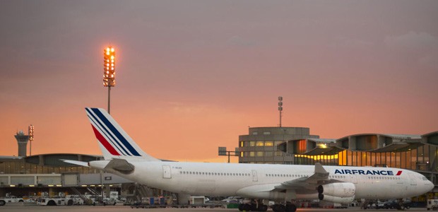 Air France A340: In China gewartet