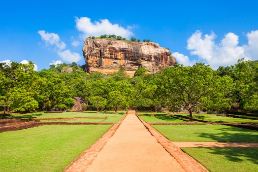 Sigiriya Rock oder auch Lion Rock genannt, eines der Wahrzeichen von Sri Lanka