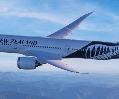 Eine Boeing 787-9 von air New Zealand: Die Airline landete statt in New York wieder in Auckland.