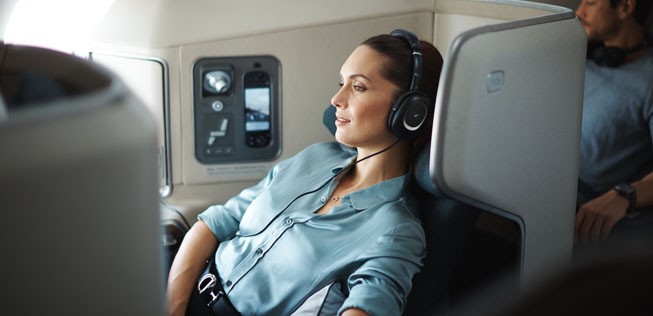 Business-Kabine von Cathay: Die Sitze von Zodiac machen Probleme.