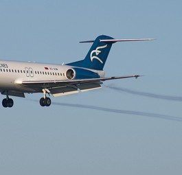 Fokker 100 von Montenegro Airlines: Die neue montenegrinische Nationalairline soll schon bald mit Fliegern der alten starten, aber nicht mit  den Fokker-Jets.