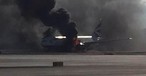 Die brennende Boeing 777: Dichte, schwarze Wolken.