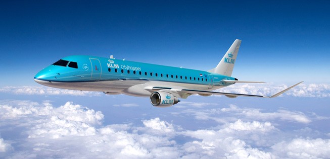 KLM orderte zwei zusätzliche Embraer E190 für die Regionaltochter Cityhopper. (20. Juni 2017( (Im Bild) eine E175
