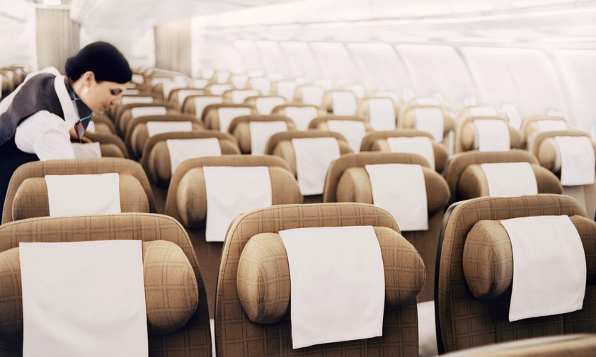 Kabine eines Airbus A330 von Swiss: Schick, aber in die Jahre gekommen.