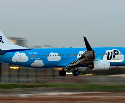 Boeing 737-800 von Up: Ab nach Berlin.