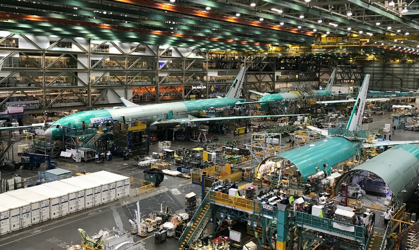Produktion bei Boeing: Wird heruntergefahren.