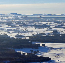 Winterlandschaft: Der Winter belohnt Piloten mit traumhaften Aussichten.