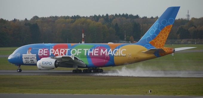 Flug EK59 von Dubai nach Hamburg wurde am 31. Oktober ertmals wieder mit einem Airbus A380 durchgeführt.