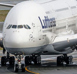 Airbus A380 von Lufthansa: Unheimliche Begegnung in Los Angeles.