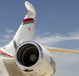 Dassault Falcon von Skyside: Unheimliche Begegnung über Spanien.-