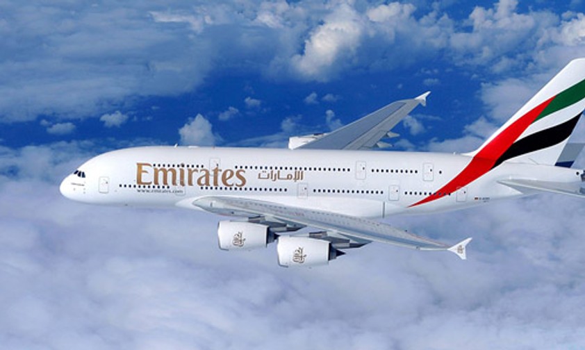 A380 von Emirates: Über dem Atlantik fiel ein Triebwerk aus.