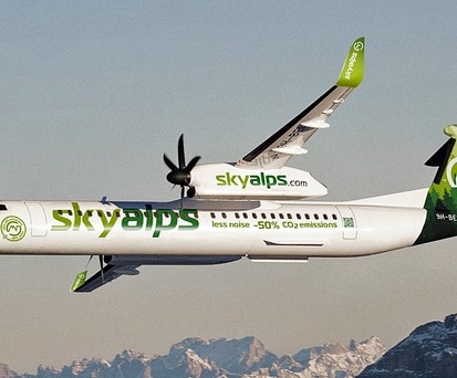 Sky Alps wird ihre De Havilland Canada Dash 8-400 mit aktiven Winglets ausrüsten.