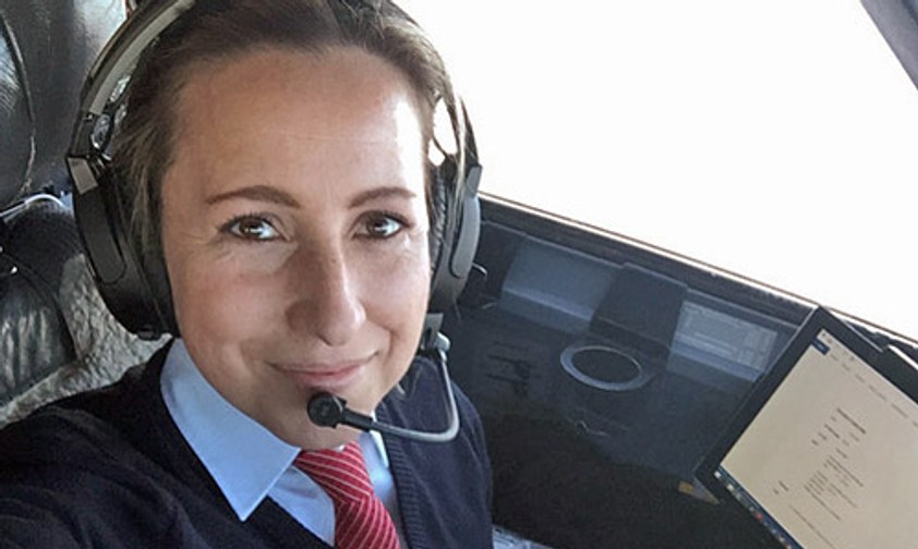 ACA-Präsidentin Isabel Doppelreiter im Cockpit