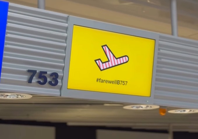 Der Schalter zum Check-in.