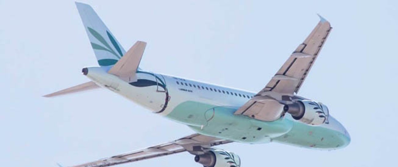 Airbus A319 von Cyprus Airways: Bald in München, Stuttgart und Zürich zu sehen.