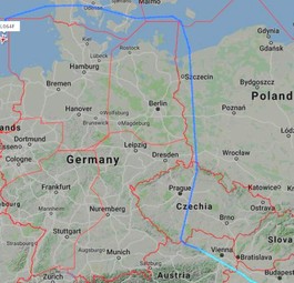 Die Route der Boeing 737 Max von Sofia nach Amsterdam: Ein Umweg war nötig.