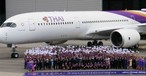 Begrüßung des ersten Airbus A350: In Bangkok wurde das Ereignis groß gefeiert.