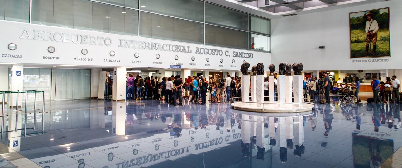 Flughafen Managua: Für viele nur ein Zwischenstopp Richtung USA.