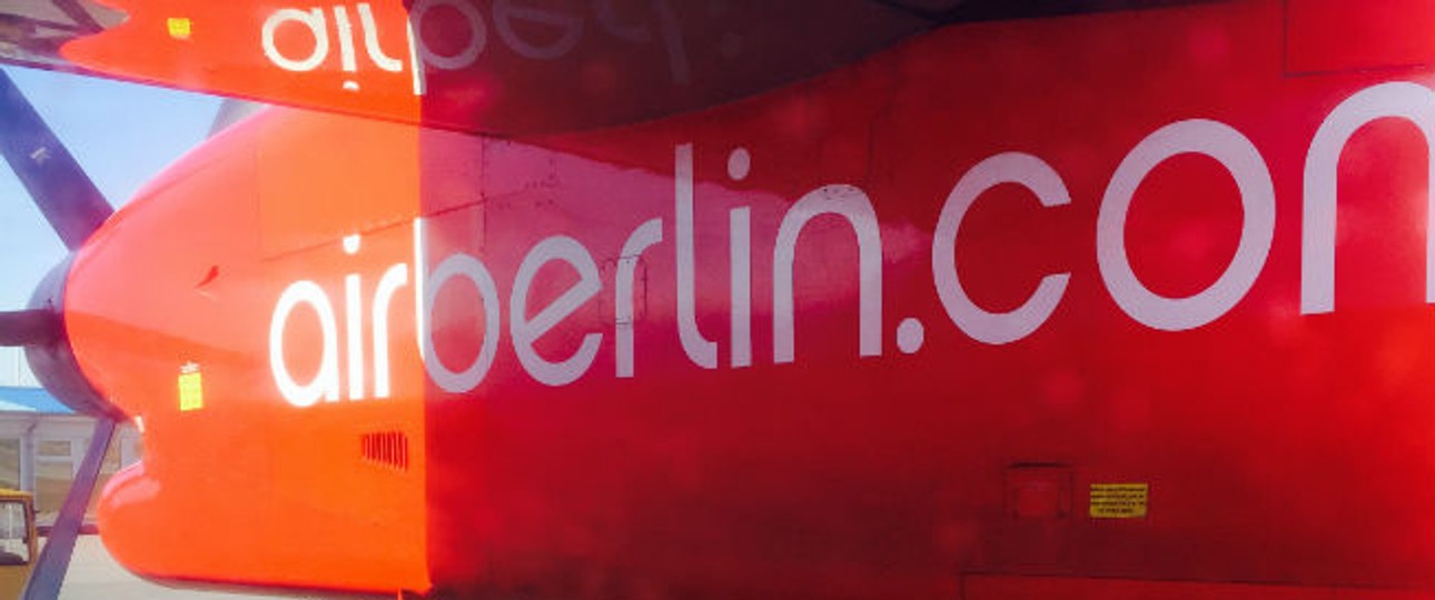 Turbopropmaschine von LGW: Die Airline fliegt für Air Berlin.