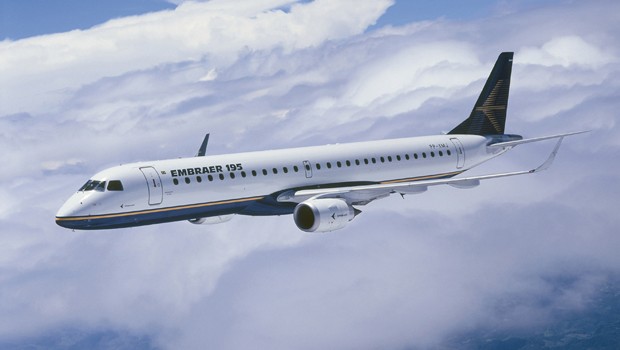 Der Embraer 195: Mehr Reichweite, mehr Passagiere.