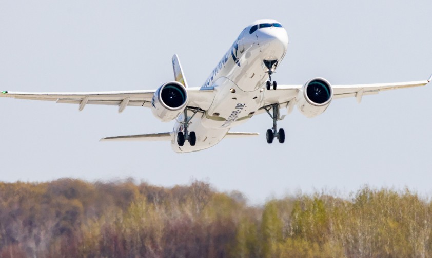 Airbus A220: Bisher nur von Pratt and Whitney angetrieben.