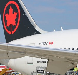 Dreamliner von Air Canada: Zwischen Wien und Toronto unterwegs.